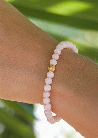 With Love Darling - Uendelighed pink Opal - Perle Armbånd